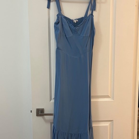 Reformation Nikita Dress Azure - Size 12 - Picture 3 of 3
